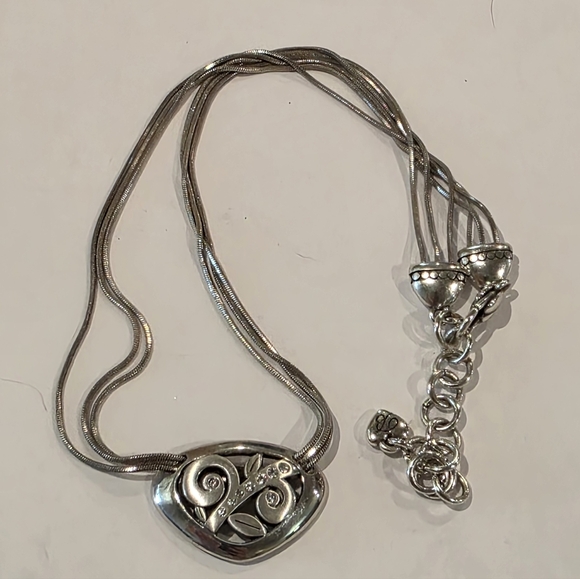 Brighton Eve's Delight Necklace Serenity Vine Crystal Slider 15-17" - Picture 2 of 6